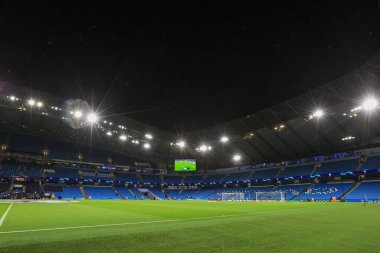 Manchester City, Etihad Stadyumu 'nda oynanan UEFA Şampiyonlar Ligi karşılaşmasında Manchester City' nin ev sahibi Eithad Stadyumu 'nun genel görüntüsü, 2 Kasım 202
