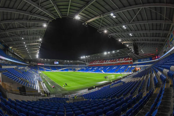 Cardiff City Stadyumu 'nun genel görünümü, 2 Kasım 202' de Cardiff City Stadyumu 'nda Cardiff City ile Watford arasındaki Sky Bet Şampiyonası maçı sırasında