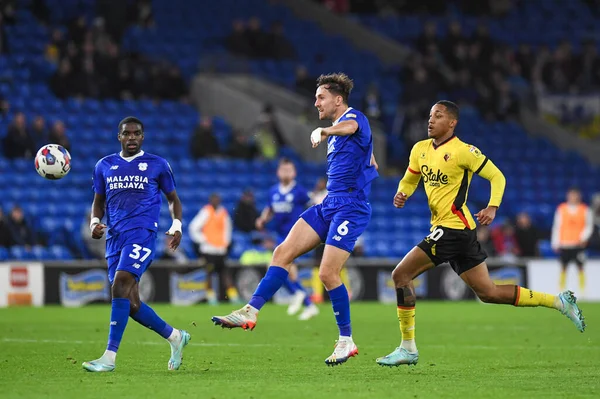 Cardiff City 'den Ryan Wintle, Cardiff City - Cardiff City Stadyumu' nda Cardiff City - Watford maçında 2 Kasım 202