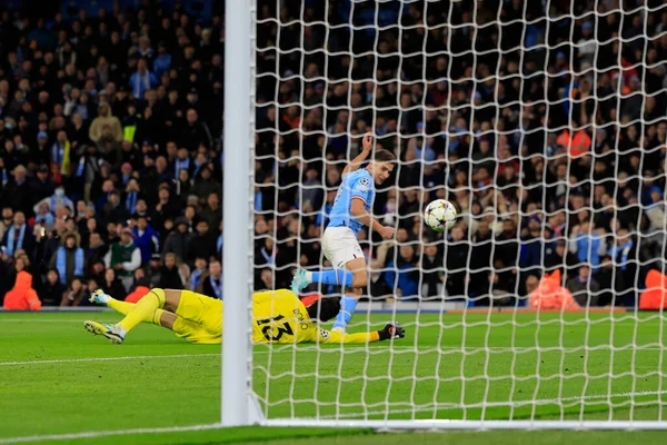 Julian Alvarez Van Manchester City Scoort Tijdens Uefa Champions League — Stockfoto