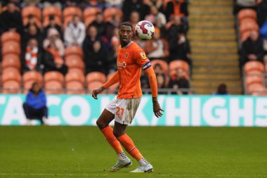 Blackpool 'dan Marvin Ekpiteta # 21 Sky Bet Şampiyonası' nda Blackpool - Luton Town maçı, Bloomfield Road, Blackpool, İngiltere, 5 Kasım 202