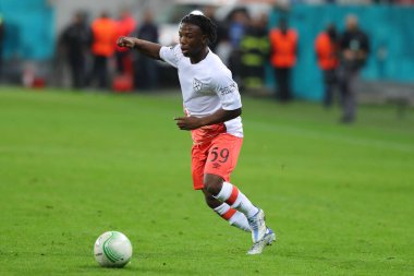 UEFA Avrupa Konferansı Ligi maçı sırasında Keenan Forson, Romanya 'nın başkenti Bükreş' in Naional kentinde oynanan FCSB-West Ham United maçında, 3 Kasım 2022