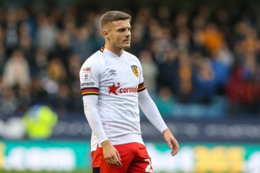 Hull City 'den Regan Slater # 27 Sky Bet Şampiyonası maçı sırasında Millwall, Hull City' e karşı The Den, Londra, İngiltere, 5 Kasım 202