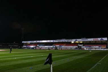 Edgar Street 'in genel görünümü, Hereford FC' nin evi, 4 Kasım 202 'de Birleşik Krallık' ın başkenti Hereford 'da oynanan Hereford FC-Portsmouth maçının birinci tur karşılaşması öncesinde.