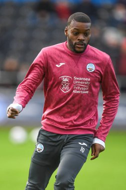 Swansea City 'nin 10 numaralı Olivier Ntcham maçı sırasında Swansea City, Wigan Athletic' e karşı Swansea.com Stadyumu, Swansea, Birleşik Krallık, 5 Kasım 202