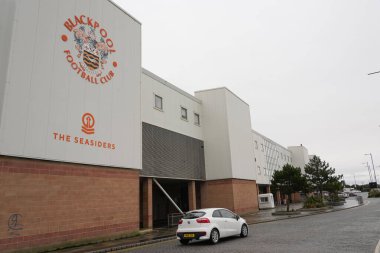 Bloomfield Road Stadyumu 'nun, Blackpool-Luton Town maçından önceki genel görüntüsü, 5 Kasım 202, Bloomfield Road, Blackpool, İngiltere