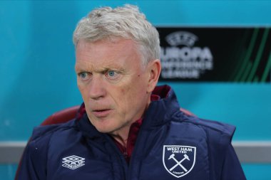 UEFA Avrupa Konferans Ligi karşılaşması sırasında David Moyes, Romanya 'nın başkenti Bükreş' in Naional kentinde oynanan FCSB-West Ham United maçında, 3 Kasım 2022