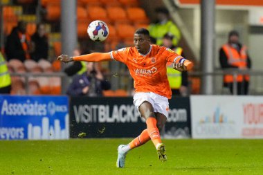 Blackpool 'dan Marvin Ekpiteta # 21 Sky Bet Şampiyonası' nda Blackpool - Luton Town maçı, Bloomfield Road, Blackpool, İngiltere, 5 Kasım 202