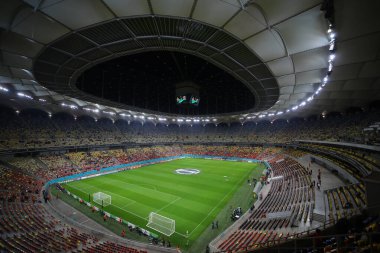 UEFA Avrupa Konferansı Ligi karşılaşmasında Arena Nationala 'nın genel görünümü FCSB' ye karşı Batı Ham United Arena Naional, Romanya, 3 Kasım 2022