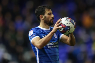 Birmingham City 'den Maxime Colin, 2 Kasım 202' de St Andrews, Birmingham 'da Birmingham City ile Millwall arasındaki Gökyüzü İddia Şampiyonası maçında araya girdi.