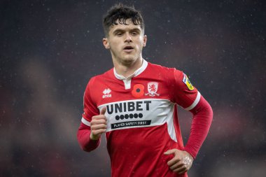 Middlesbrough 'dan Ryan Giles # 3, Middlesbrough - Bristol City maçı sırasında Riverside Stadyumu, Middlesbrough, İngiltere, 5 Kasım 202