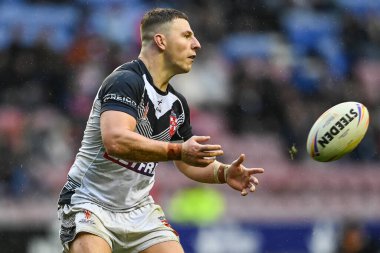 İngiltere 'den George Williams, Wigan, İngiltere' deki DW Stadyumu 'nda oynanan 2021 Dünya Kupası Çeyrek Final karşılaşmasında İngiltere ile Papua Yeni Gine maçına çıktı.