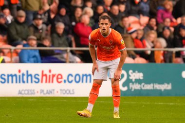 Blackpool 'dan Jerry Yates # 9 Sky Bet Şampiyonası' nda Blackpool - Luton Town maçı, Bloomfield Road, Blackpool, İngiltere, 5 Kasım 202