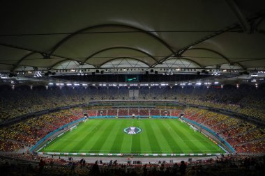UEFA Avrupa Konferansı Ligi karşılaşmasında Arena Nationala 'nın genel görünümü FCSB' ye karşı Batı Ham United Arena Naional, Romanya, 3 Kasım 2022