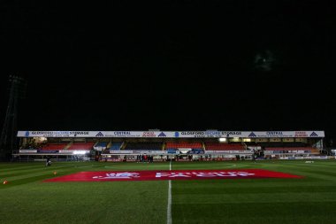 Edgar Street 'in genel görünümü, Hereford FC' nin evi, 4 Kasım 202 tarihinde Birleşik Krallık 'ın başkenti Hereford' da oynanan Hereford FC-Portsmouth maçının birinci turu önünde.