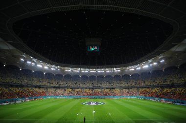 UEFA Avrupa Konferansı Ligi karşılaşmasında Arena Nationala 'nın genel görünümü FCSB' ye karşı Batı Ham United Arena Naional, Romanya, 3 Kasım 2022