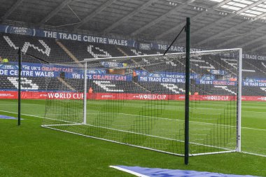 Swansea.com Stadyumu 'nun genel görünümü, Swansea City - Wigan Athletic maçında Swansea.com Stadyumu, Swansea.com, İngiltere, 5 Kasım 202