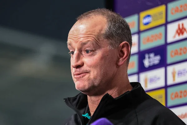Michael Maguire Head Coach New Zealand Speaks Jenna Brooks Rugby — Stock Photo, Image