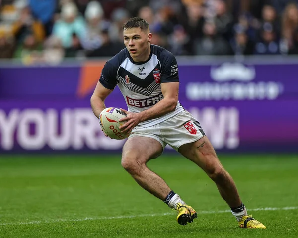 Jack Welsby Inglaterra Ação Durante Copa Mundo Rugby League 2021 — Fotografia de Stock