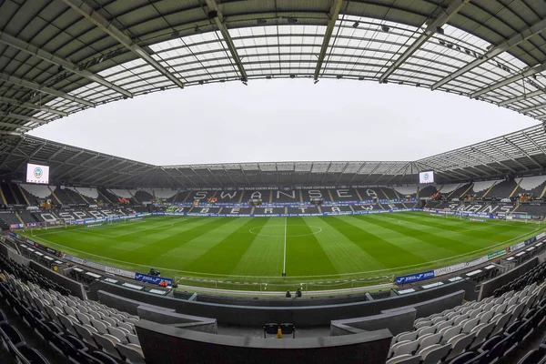 Allgemeine Ansicht Des Swansea Com Stadions Während Des Sky Bet — Stockfoto