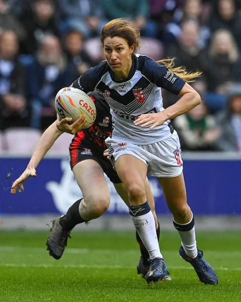 Courtney Winfield Hill England Gör Ett Uppehåll Women Rugby League — Stockfoto