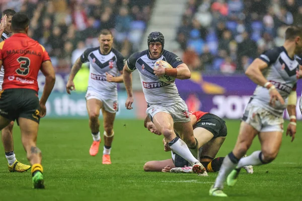 Chris Hill England Actie Tijdens Rugby League World Cup 2021 — Stockfoto