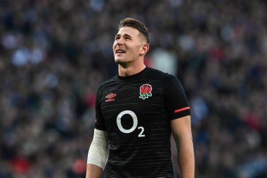 İngiltere 'den Freddie Steward, 6 Kasım 202' de Twickenham Stadyumu 'nda oynanan ve İngiltere' nin Arjantin 'e karşı oynadığı uluslararası final maçında