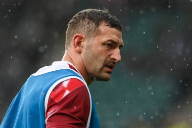 İngiltere 'nin Jonny May' i, 6 Kasım 202 'de Twickenham Stadyumu' nda oynanan ve İngiltere 'nin Arjantin' e karşı oynadığı sonbahar maçında oynanan ısınma öncesi maçta görülüyor.