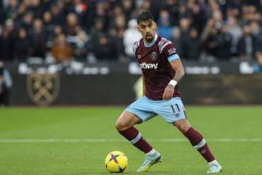 West Ham United 'ın 11 numaralı oyuncusu Lucas Paquet Premier League maçı sırasında Londra, Londra' daki Crystal Palace 'a karşı 6 Kasım 2022' de maç yaptı.