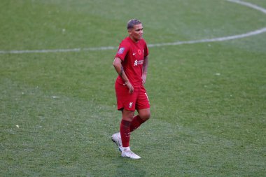 Liverpool Kadınlar Süper Ligi 'nde Liverpool Kadınları' nın 19 numaralı depresif Shanice Van de Sanden maçı Liverpool Kadınlar Villa Kadınları 'na karşı Prenton Park, Birkenhead, İngiltere' de 6 Kasım 202