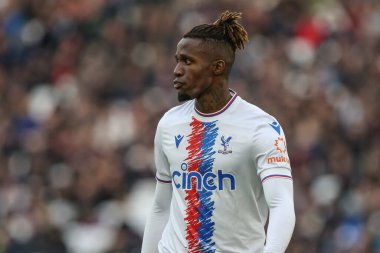 6 Kasım 202 'de Londra Stadyumu' nda oynanan Premier League maçı sırasında Crystal Palace 'dan Wilfried Zaha # 11.