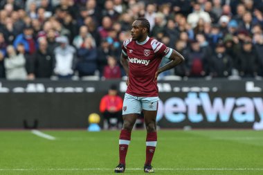 Premier Lig maçında West Ham United ile Londra Stadyumu 'ndaki Crystal Palace maçında 9. Michail Antonio # 9.