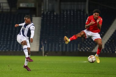 West Bromwich Albion 'dan Reyes Cleary' nin Premier League 2 U23 maçında gol atma şansı var West Bromwich Albion U23 Nottingham ForestU 23 ile The Hawthorns, West Bromwich, İngiltere, 7 Kasım 202