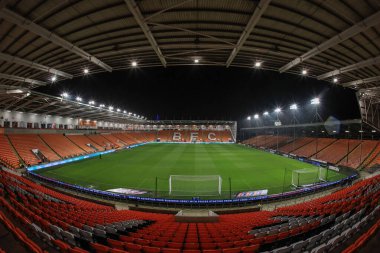 Bloomfield Road 'un, 8 Kasım 202' de Bloomfield Road, Blackpool 'da oynanan Blackpool-Middlesbrough maçı öncesinde genel bir görüntüsü var.