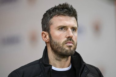 Michael Carrick Middlesbrough teknik direktörü. 8 Kasım 202 'de Bloomfield Road, Blackpool' da Blackpool-Middlesbrough maçında.