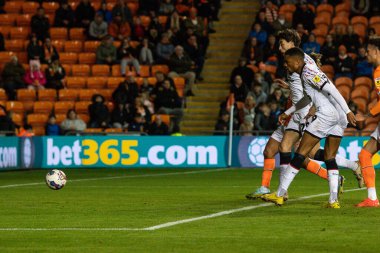 Chuba Akpom # 29 Middlesbrough skor skoru Gökyüzü İddia Şampiyonası 'nda Blackpool Middlesbrough' a karşı 8 Kasım 202 'de Bloomfield Road, Blackpool' da 0-3 berabere kaldı.