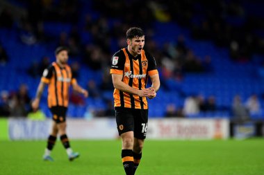 Cardiff City Stadyumu 'nda Cardiff City' ye karşı 8 Kasım 202 'de oynanan Sky Bet Şampiyonası' nda Hull City 'den Ryan Longman # 16.