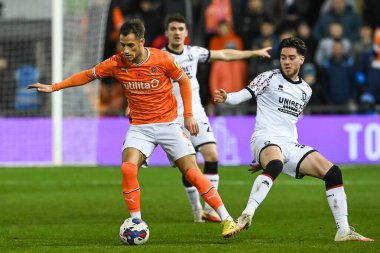 Blackpool 'dan Jerry Yates 8 Kasım 202' de Bloomfield Road, Blackpool 'da oynanan Blackpool-Middlesbrough maçında maç sırasında oyunda.