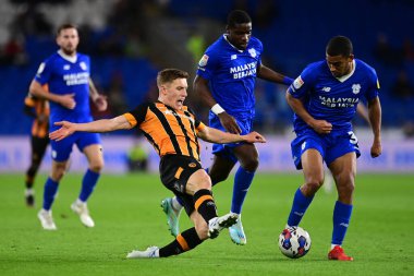 8. Hull City 'den Greg Docherty 8 Kasım 202' de Cardiff City, Cardiff City Stadyumu 'nda Cardiff City vs Hull City maçında.