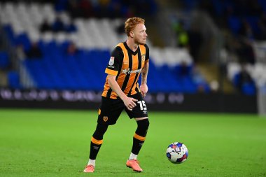 Ryan Woods # 15 of Hull City Sky Bet Şampiyonası Cardiff City - Hull City maçı sırasında Cardiff City Stadyumu, Cardiff, Birleşik Krallık, 8 Kasım 202