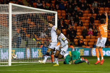Chuba Akpom # 29 Middlesbrough skor skoru Gökyüzü İddia Şampiyonası 'nda Blackpool Middlesbrough' a karşı 8 Kasım 202 'de Bloomfield Road, Blackpool' da 0-3 berabere kaldı.