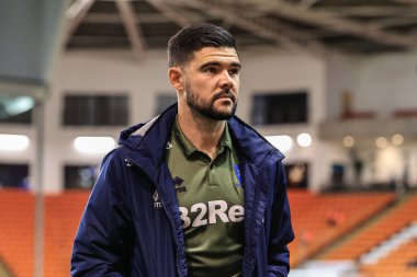 Alex Mowatt # 4 Middlesbrough Sky Bet Şampiyonası maçında Blackpool Middlesbrough 'a karşı Bloomfield Road, Blackpool, Birleşik Krallık, 8 Kasım 202