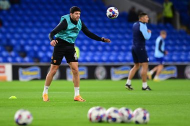 8 Kasım 202 'de Cardiff City, Cardiff City Stadyumu' nda oynanan Sky Bet Şampiyonası ön hazırlık maçında Hull City 'den Tobias Figueiredo # 6.