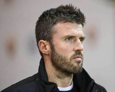 Michael Carrick Middlesbrough teknik direktörü. 8 Kasım 202 'de Bloomfield Road, Blackpool' da Blackpool-Middlesbrough maçında.