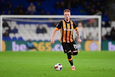 Ryan Woods # 15 of Hull City Sky Bet Şampiyonası Cardiff City - Hull City maçı sırasında Cardiff City Stadyumu, Cardiff, Birleşik Krallık, 8 Kasım 202