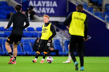 8 Kasım 202 'de Cardiff City, Cardiff City Stadyumu' ndaki Cardiff City vs Hull City maçının hazırlık maçında Hull City 'den Ryan Woods # 15.