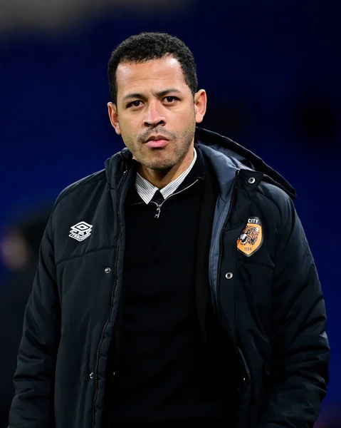 Liam Rosenior Manager Van Hull City Tijdens Sky Bet Championship — Stockfoto