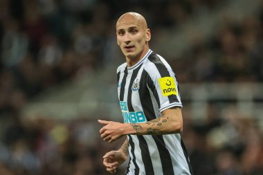 Newcastle United 'dan Jonjo Shelvey # 8 Carabao Kupası üçüncü tur karşılaşmasında Newcastle United, St. James' s Park, Newcastle, 9 Kasım 202 'de Crystal Palace' a karşı.