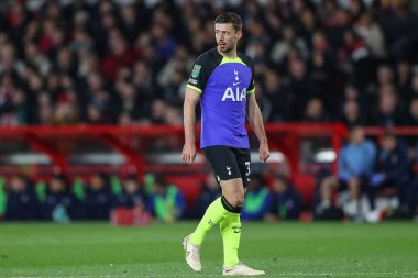 Clment Lenglet # 34 of Tottenham Hotspur Carabao Kupası üçüncü tur karşılaşmasında Nottingham Forest Tottenham Hotspur 'a karşı 9 Kasım 2022' de Nottingham, İngiltere 'de
