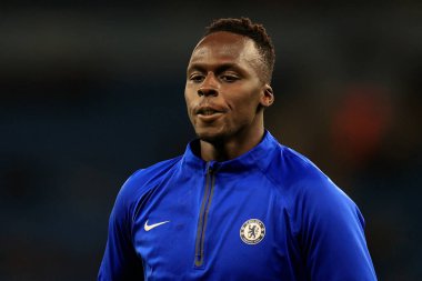 Edouard Mendy # 16 Chelsea, 9 Kasım 202 tarihinde Etihad Stadyumu 'nda oynanan Carabao Kupası Üçüncü Raund karşılaşması öncesinde Manchester City Chelsea' ye karşı.